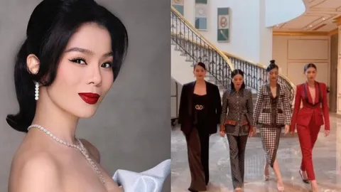 Lệ Quyên thả dáng bên các nàng hậu: Thần thái đỉnh cao, catwalk đầy tự tin