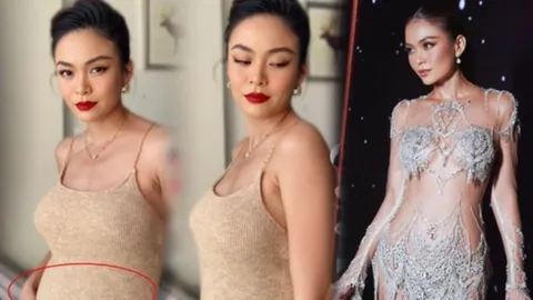 Netizen đặt nghi vấn Mâu Thuỷ mang thai vì lộ bụng to sau khi nhận lời cầu hôn bạn trai