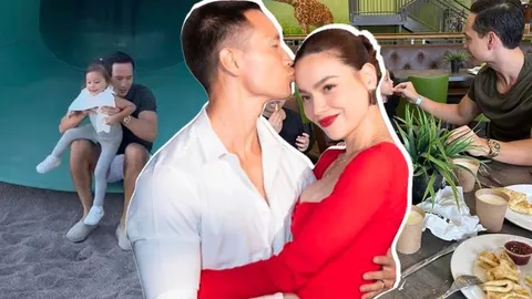 Kim Lý chăm con chu đáo, nhập vai 'bố bỉm' khi vắng bóng Hồ Ngọc Hà