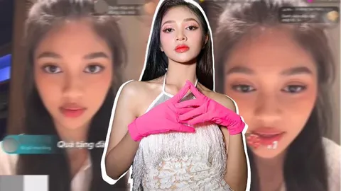 Á hậu Minh Kiên gặp sự cố trang phục khi livestream khiến fan 'ngượng chín mặt'