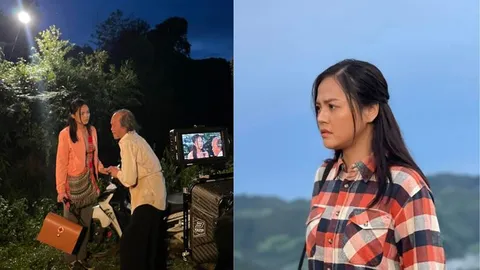 'My Sói' Thu Quỳnh mộc mạc trong hậu trường phim mới cùng Việt Anh