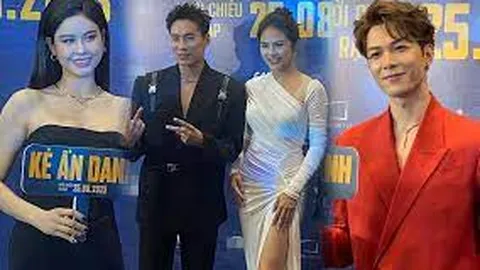Trường Giang, Anh Tú và dàn sao đổ bộ thảm đỏ Kẻ Ẩn Danh của Kiều Minh Tuấn