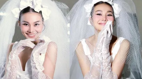Thanh Hằng mặc váy cưới, dân tình trầm trồ vì nhan sắc cô dâu tương lai