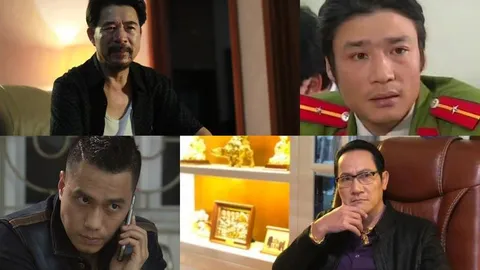 Dàn diễn viên 'cân' cả vai công an lẫn tội phạm trên màn ảnh Việt