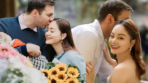 '1001' khoảnh khắc 'ngọt như mía lùi' Lan Phương và chồng Tây cao 2m
