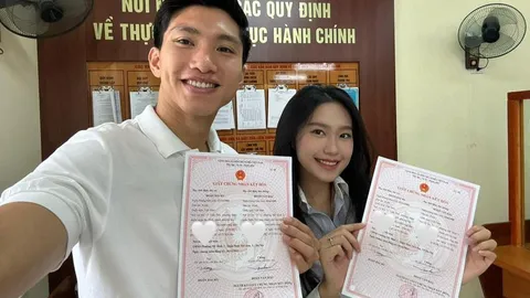 Đoàn Văn Hậu - Doãn Hải My đăng kí kết hôn đúng ngày đặc biệt
