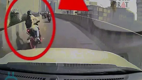 Clip: Thanh niên vào cua cực "gắt" và thoát chết trong gang tấc
