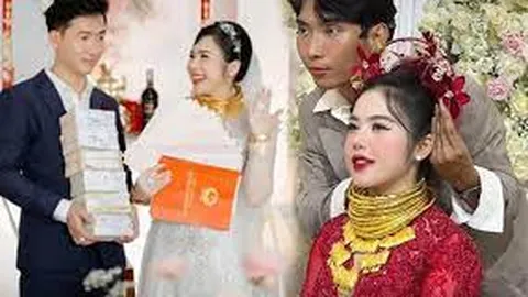 Cô dâu Long An gây sốt cõi mạng khi nhận 16 sổ đỏ 25 cây vàng và hàng tỉ đồng, lộ vẻ mệt mỏi vì 1 lý do