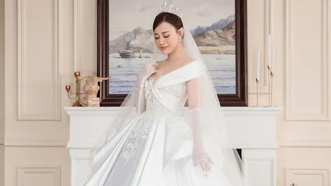 Phương Oanh mặc váy cưới từ trong phim ra đến ngoài đời, nhan sắc thay đổi thế nào?