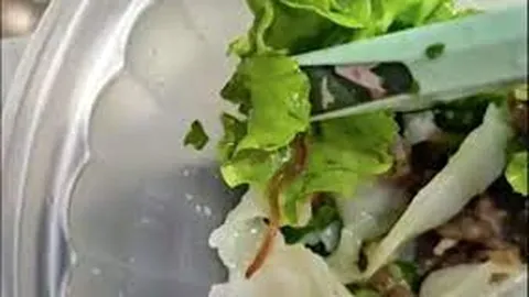 Hà Nội: Khách lặng người khi thấy giun còn sống bò lổm ngổm trên phở cuốn