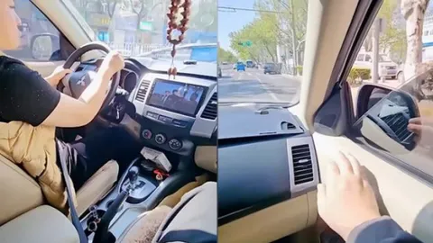 Clip: Cười chảy nước mắt với ông chồng giúp đỡ vợ khi mới lấy bằng lái ô tô