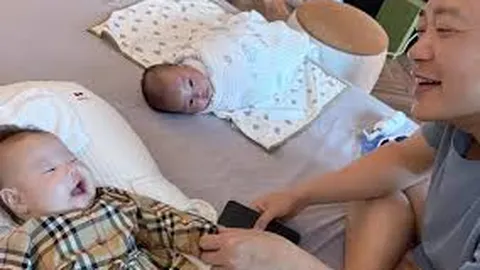 Shark Bình đau chân vẫn gắng chăm con
