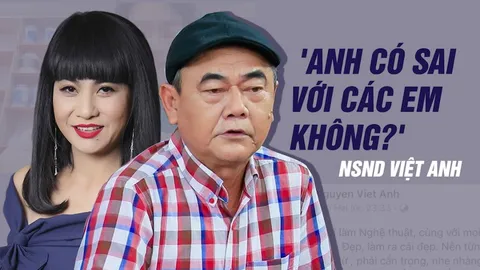 NSND Việt Anh hỏi thẳng NS Cát Phượng: 'Anh có sai với các em không?'