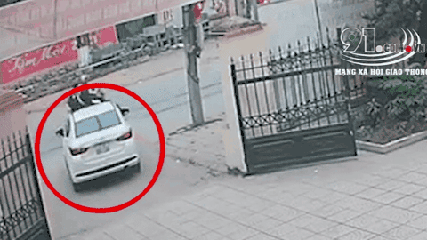 Mazda mới cứng vọt ga lao vào cột điện, đoạn camera khiến tất cả thốt lên 'còn may chán'