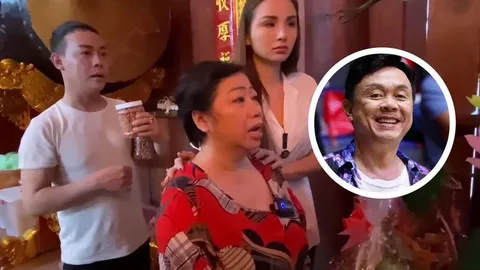 Diễn viên Phi Phụng khóc nghẹn, gửi lời xin lỗi đến Chí Tài khi đến viếng 100 ngày của cố nghệ sĩ