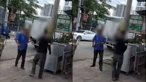 Clip: Định bỏ trốn sau va chạm, ông chú cầm gậy đuổi đánh nam thanh niên ngay trên đường