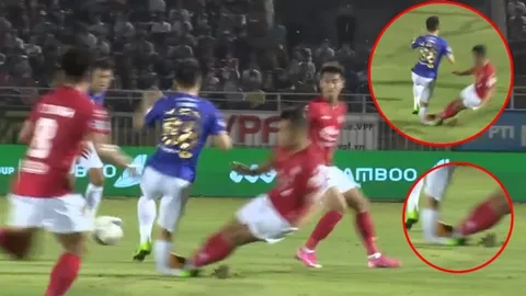 VIDEO: Cận cảnh Ngô Hoàng Thịnh triệt hạ khiến Đỗ Hùng Dũng gãy chân