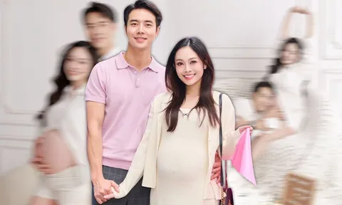 Nữ MC VTV tung bộ ảnh bầu ngọt ngào bên chồng kém 5 tuổi trước thềm sinh nở