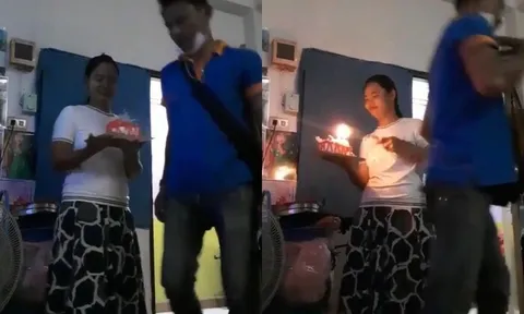 Clip: Vợ hào hứng bê bánh kem tổ chức sinh nhật bất ngờ, chồng tỏ thái độ lạnh tanh đến đau lòng