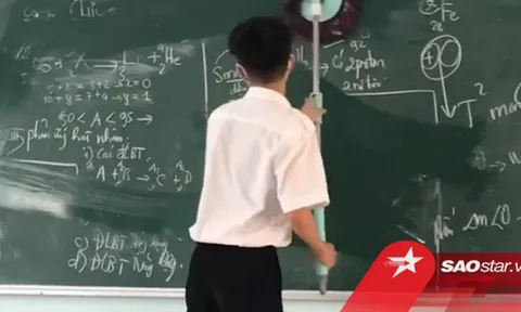 Phải trực nhật mà không muốn tốn công sức, nam sinh có chiêu mới cực dễ dàng khiến ai nấy đều 'chào thua'