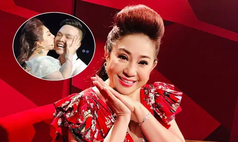 NSƯT Thoại Mỹ bất ngờ công khai hôn 'trai trẻ'