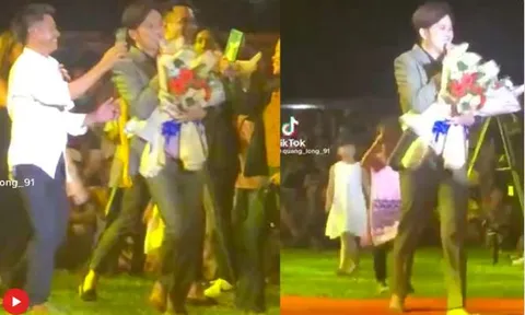 NSƯT Hoài Linh bị fan 'rượt mất dép' khi biểu diễn ở miền Trung