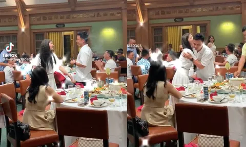 Rộ clip Hồng Đăng thoải mái ôm khán giả nữ trong một buổi tiệc cùng hội bạn