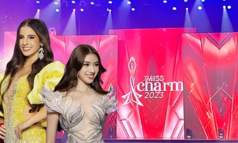 Rò rỉ hình ảnh sân khấu chung kết Miss Charm 2023: Hoành tráng thật hay giống hội trường đại học?