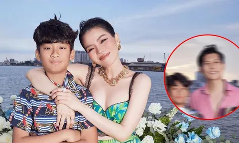 Con trai Lệ Quyên có biểu cảm lạ khi đứng cạnh Lâm Bảo Châu trong ngày sinh nhật