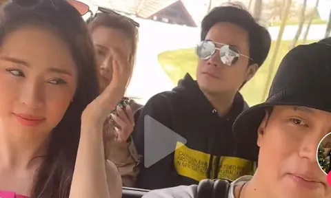 Không còn giữ khoảng cách, Việt Anh và 'Cá sấu chúa' Quỳnh Nga 'dính như sam'