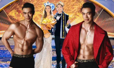Body nóng như lửa của chàng trai Việt kiều vừa đăng quang Nam vương siêu mẫu thể hình thế giới