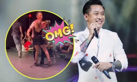 Nữ khán giả bất ngờ lao lên sân khấu có hành động kỳ lạ, Tuấn Hưng phản ứng ra sao?