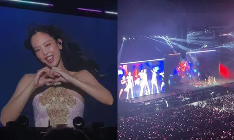 Toàn cảnh bên trong đêm diễn đầu tiên của Blackpink: Choáng ngợp với 'biển hồng'