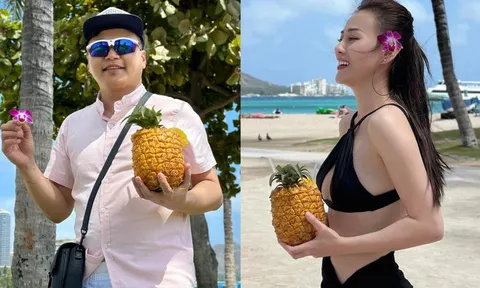 Phương Oanh - Shark Bình vi vu trời Tây, nhìn 1 điểm chuẩn vợ chồng son