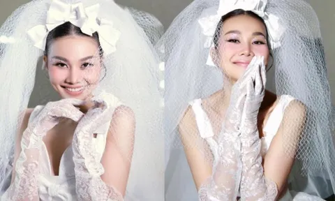 Thanh Hằng mặc váy cưới, dân tình trầm trồ vì nhan sắc cô dâu tương lai