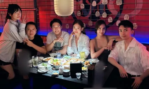 Huyền Lizzie hội ngộ Đình Tú, có hành động gây chú ý