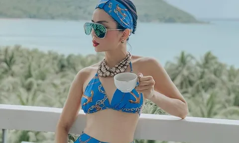 Lệ Quyên diện bikini, khoe body 'thách thức camera thường' ở tuổi 42