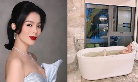 Lệ Quyên khoe ảnh ngâm mình trong bồn tắm, dân tình nhìn chăm chăm vào một điểm