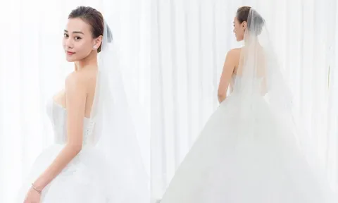 Phương Oanh khoe ảnh thử váy cưới, chuẩn bị tổ chức hôn lễ ở Hà Nội