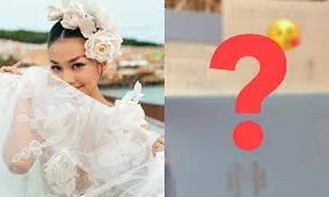 Hé lộ thiệp mời đám cưới của Siêu mẫu Thanh Hằng và chồng Nhạc trưởng