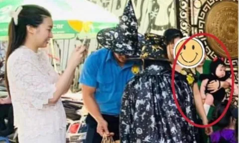 Đỗ Mỹ Linh đưa ái nữ đón mùa Halloween đầu tiên, ví như bản sao của chồng chủ tịch