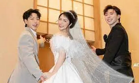 Hoà Minzy lộ ảnh cưới, được Đức Phúc và Erik dắt tay về nhà chồng?