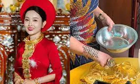 Đám cưới miền Tây gây sốt: Mẹ cô dâu cầm thau đựng vài chục cây vàng, chú rể đón vợ bằng siêu xe 24 tỷ