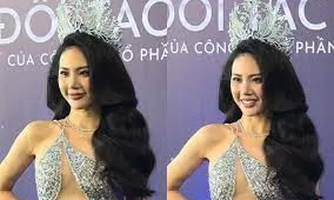 Hiếm hoi đi sự kiện, Bùi Quỳnh Hoa xuất hiện với nhan sắc lạ lẫm, lộ nội y