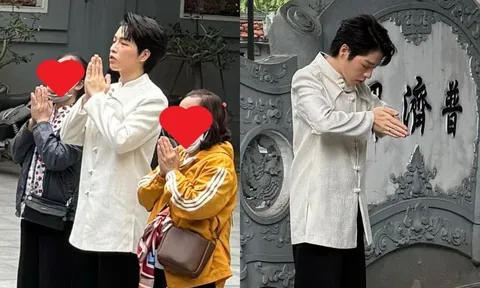 Đức Phúc bị bắt gặp đi chùa cầu tình duyên, nam ca sĩ 'úp mở' một điều