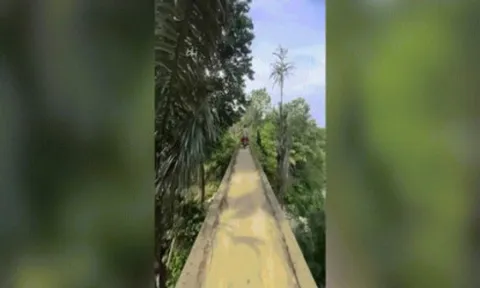 Clip: "Rợn tóc gáy" với pha qua cầu trên thác nước