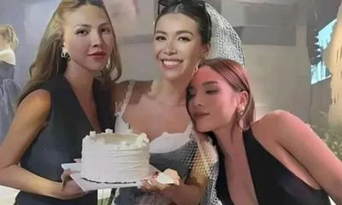 Kỳ Duyên và Minh Triệu hiếm hoi đứng chung khung hình sau loạt tin đồn 'rạn nứt'