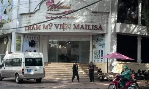 Công an có mặt tại toà nhà thẩm mỹ viện Mailisa ở Đắk Lắk và TP.HCM