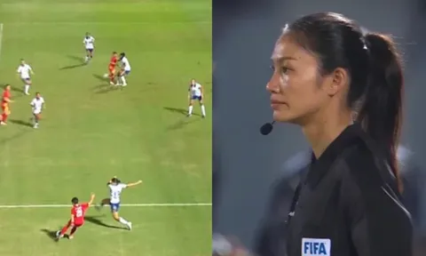 Nữ trọng tài Lào tước bỏ bàn thắng đẹp của tuyển nữ Việt Nam có lý lịch khủng