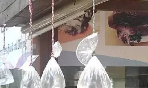 Cứ đến hè là nhiều gia đình lại treo túi nước ở trước cửa nhà, lý do không phải ai cũng biết?